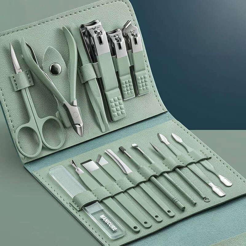 TEMU Kit 16 Ps/Set Profissional Ao Inoxidvel Para Manicure Pedicure