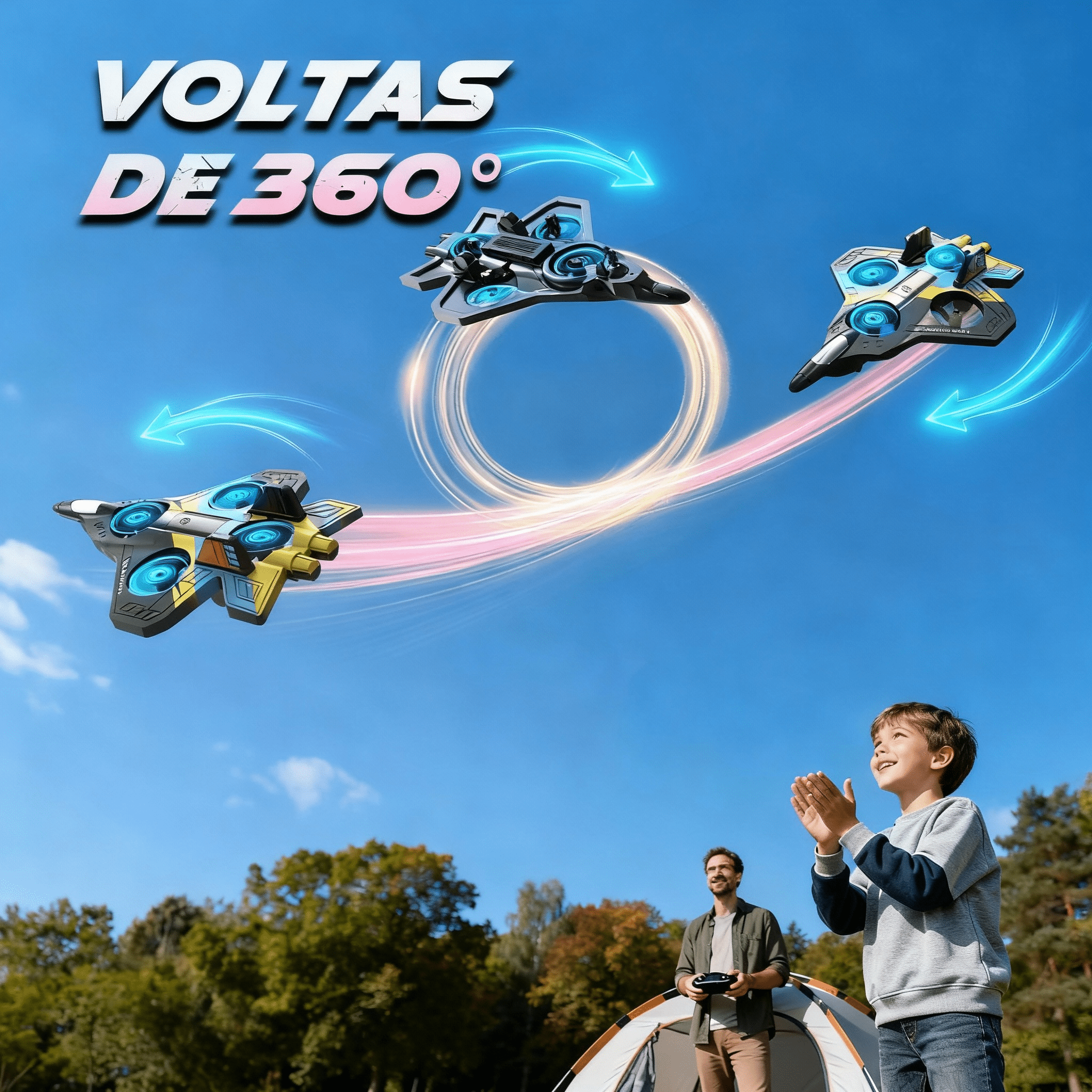 dli - aeronave telecomandada v32 foam, ideal   para crianças   para  !   caça a   telecomandado   vem com 1 bateria.   de dar   de 360°,   brinquedo acrobático   realizar   radicais, tornando-o um presente ideal para rapazes detalhes 0