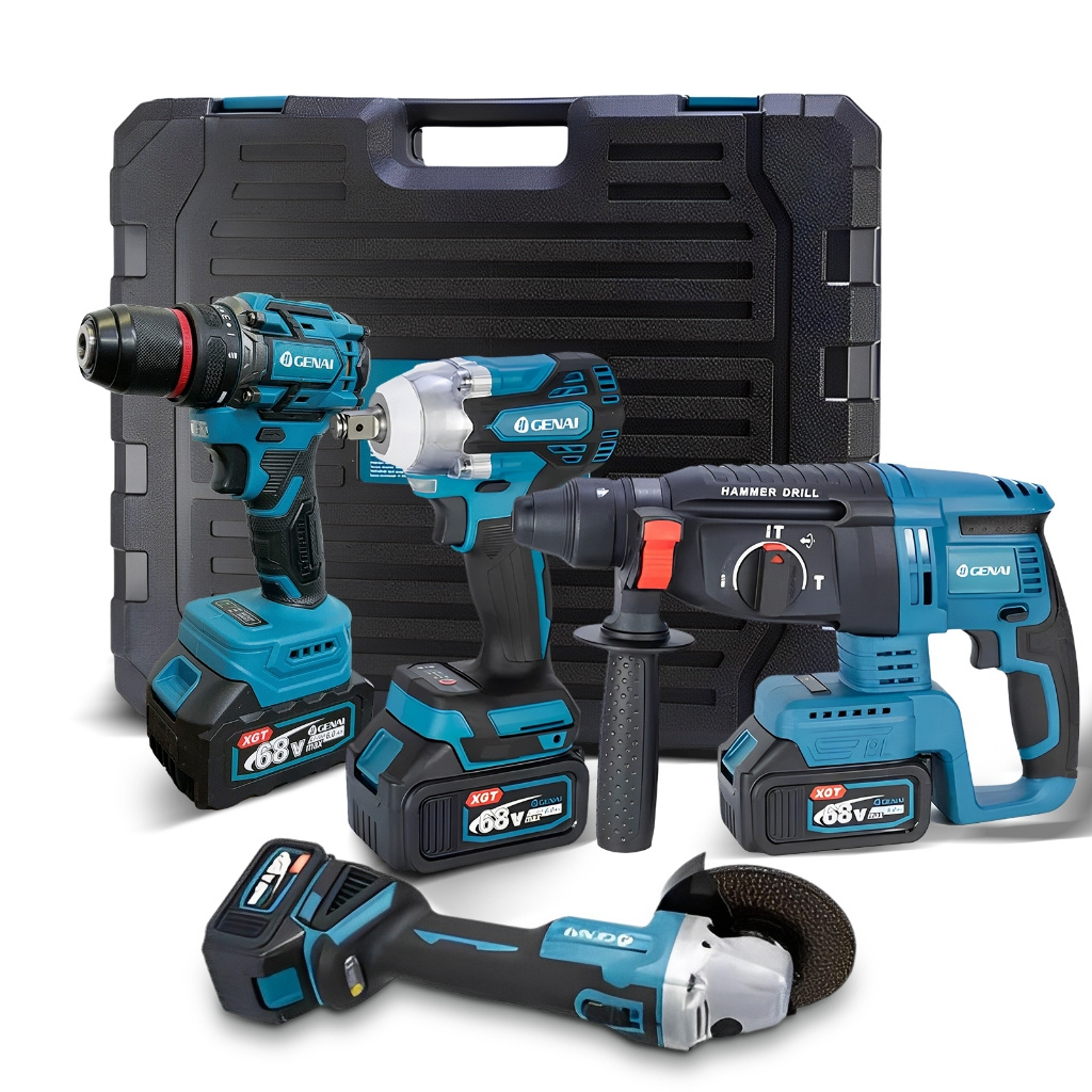 brushless kit 4   ferramentas martelete esmerilhadeira lixadeira parafusadeira chave impacto   baterias 68v detalhes 1