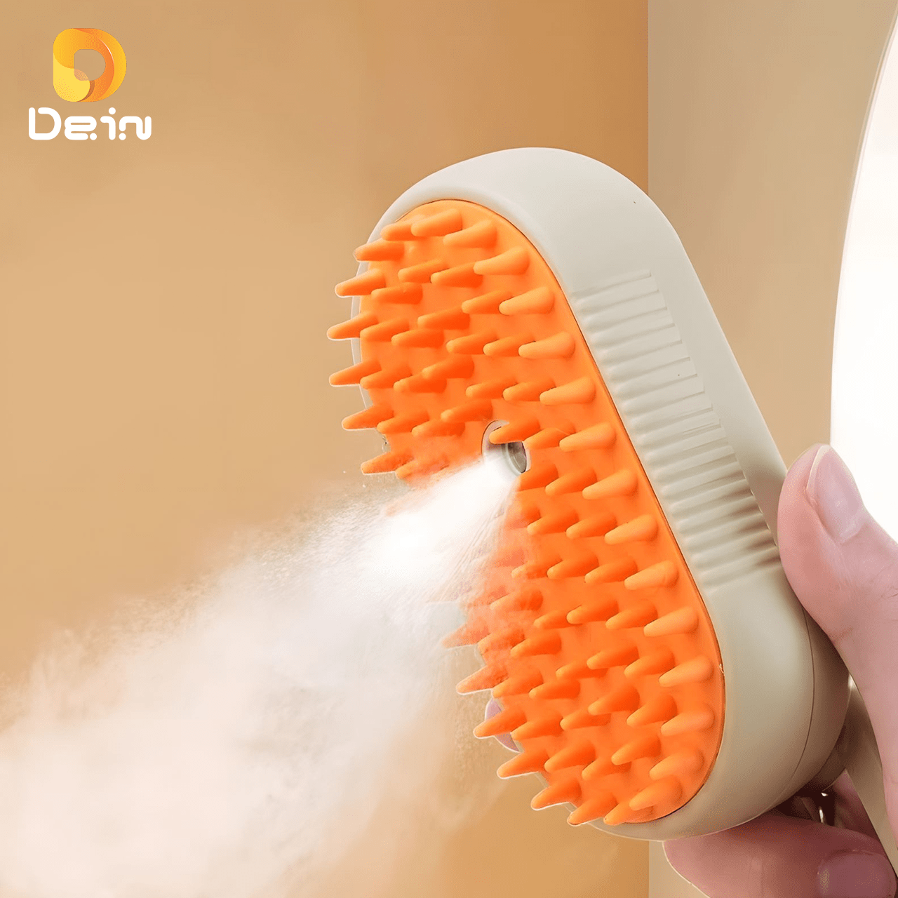 escova el&eacute;trica para banho e massagem de cachorro e gato com spray recarreg&aacute;vel usb removedora de pelos 0