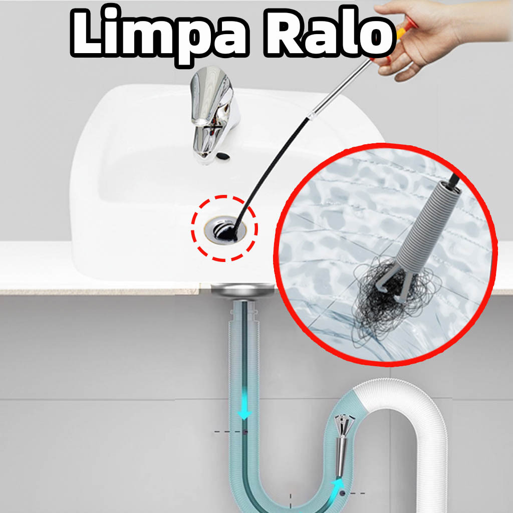 Vista frontal do Limpa Ralo com 4 Garras