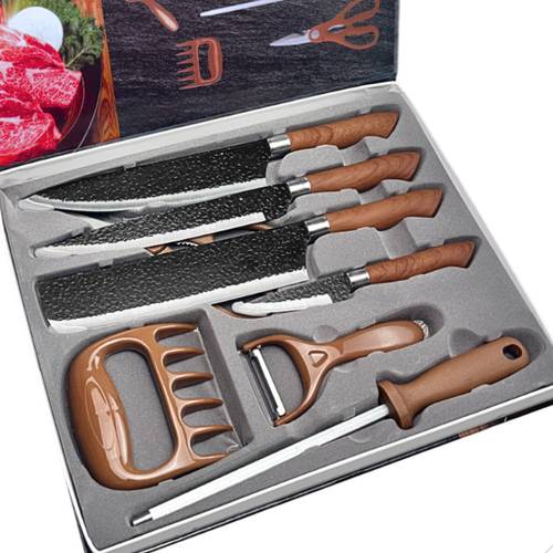 imagem do item kit 8 peças facas gourmet corte antiaderente