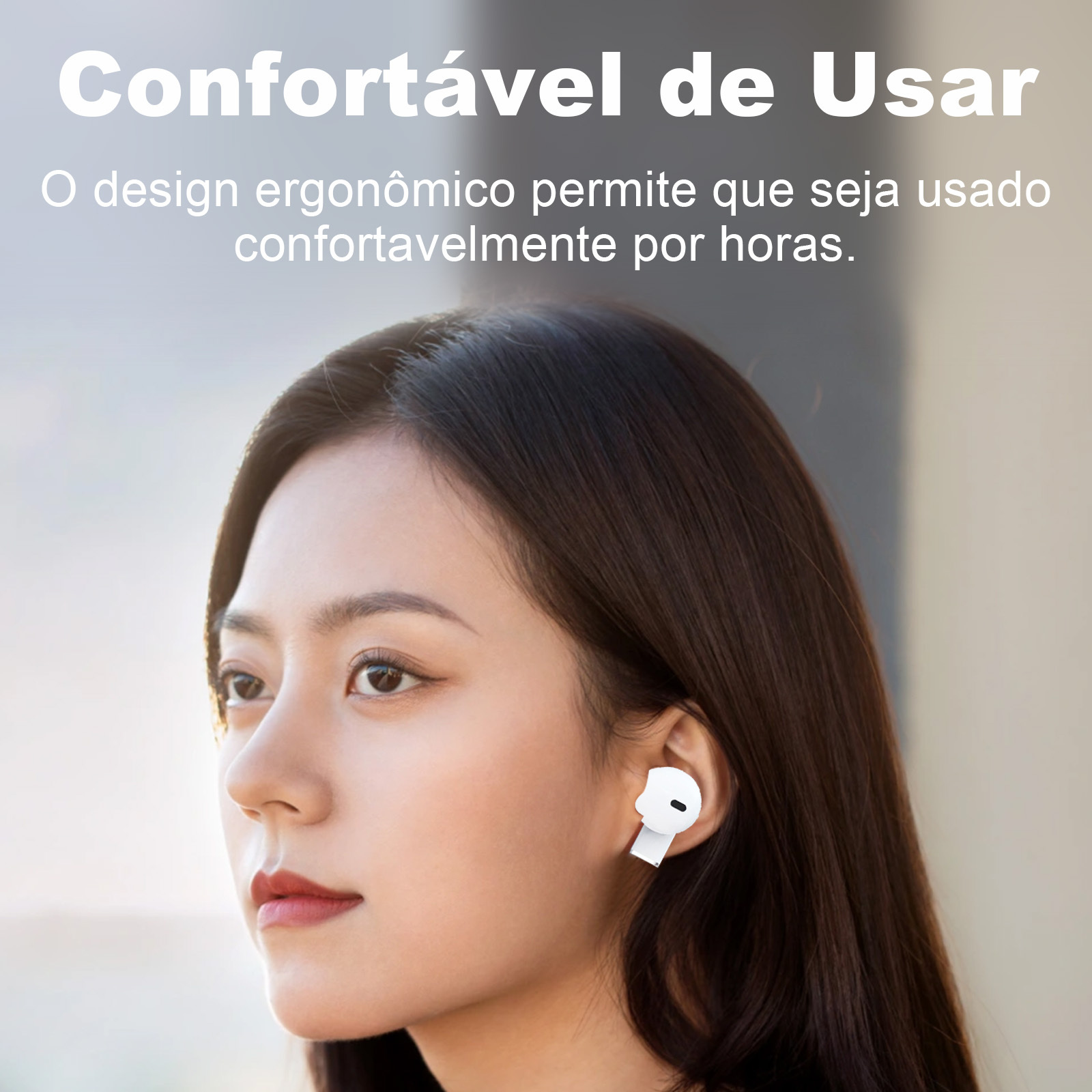 F917 Fone de Ouvido Bluetooth 5.3 Tws Fone Sem Fio Tws com Microfone Controle de Toque Som HiFi - imagem 5