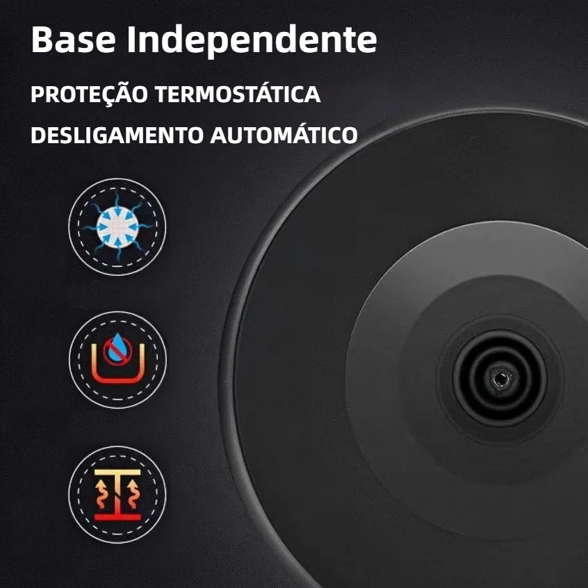 Detalhe do painel de controle com botão de ligar e desligar