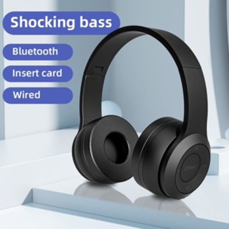 fone ouvido bluetooth extra baixo sem fio com microfone e controle de volume