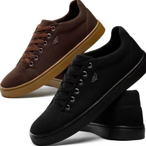 imagem do item kit 2 sapatenis casual tenis sb confortável e café