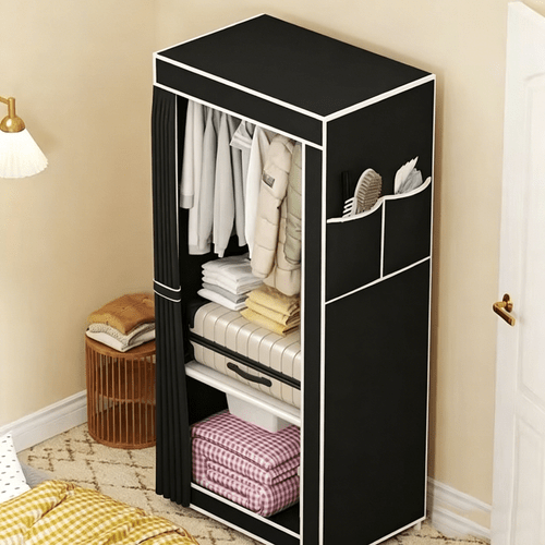 imagem do item guarda-roupa dobrável e multicolorido, cor ,de uma só , possui capacidade de carga, - instalação. é perfeito para varandas, quartos e salas de estar.