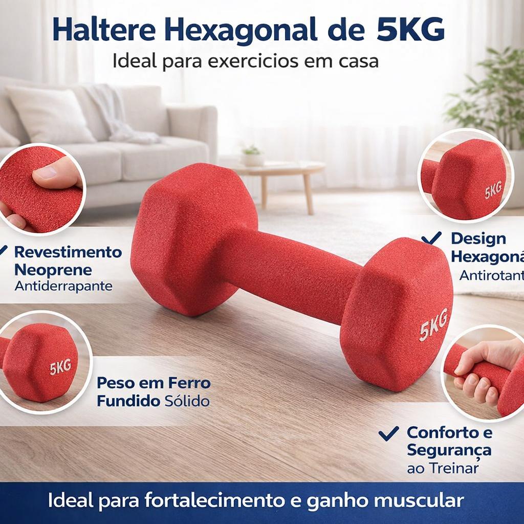 halteres pequenos, equipamentos de  , design hexagonal com revestimento de plástico na superfície