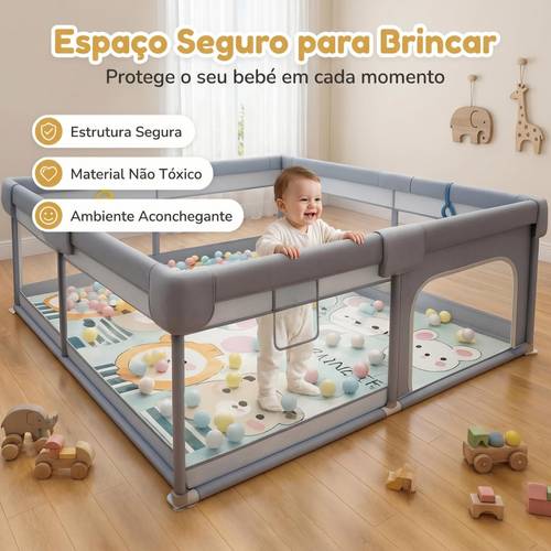 cercadinho de bebê , portátil e dobrável, grade de segurança infantil