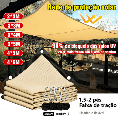 imagem do item toldo para proteção uv para garagem e piscina para varanda 90% com + trava de segurança