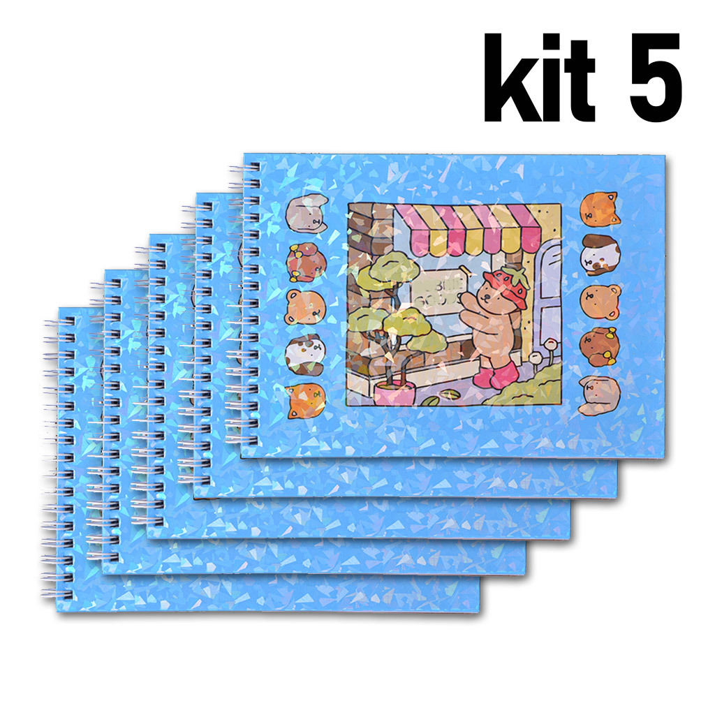 kit de 3/5/10 unidades, livro de   com capa   e 48 páginas, caderno de desenho e pintura, livro de   com   fascinantes