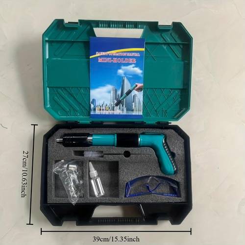 kit de pistola de clavos multifuncional potencia herramienta para placas de aço, instalação de ar-condicionado e decoração