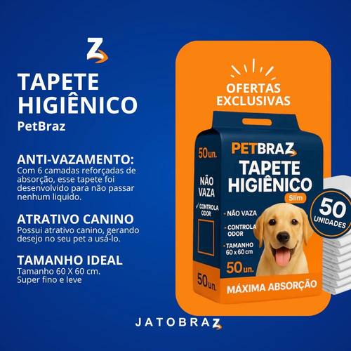 tapete higiênico descartável para cachorro unidades 60x60 cm - pet cão pequeno