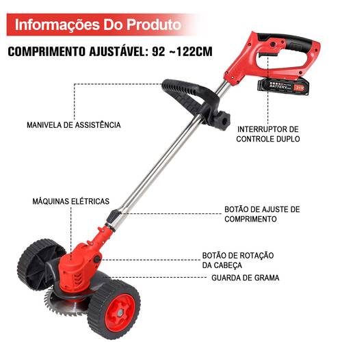cortador de brushless sem fio kit completo 110v/220v