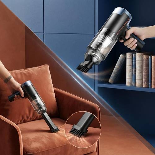 aspirador de carro de mão portátil com acessórios completos, (estilo 2:vem com um bloco de limpeza) multifuncional para limpeza de , carro e ambientes domésticos
