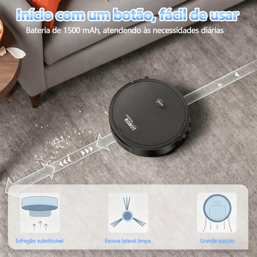 dor robô inteligente 3 , , limpa e varre, automático e silencioso para casa