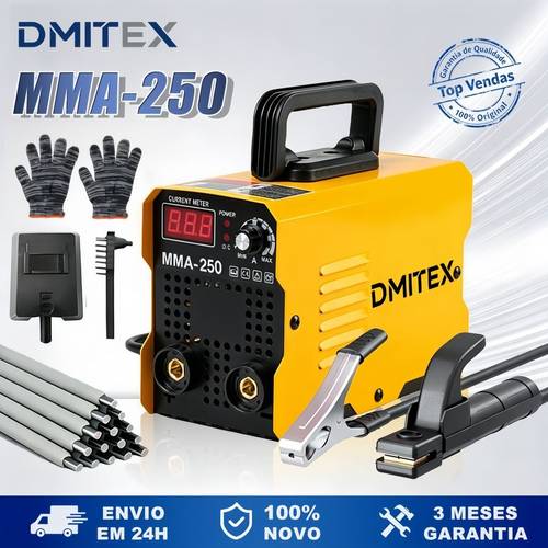 imagem do item máquina de inversora igbt portátil mma-250 voltagem 110v