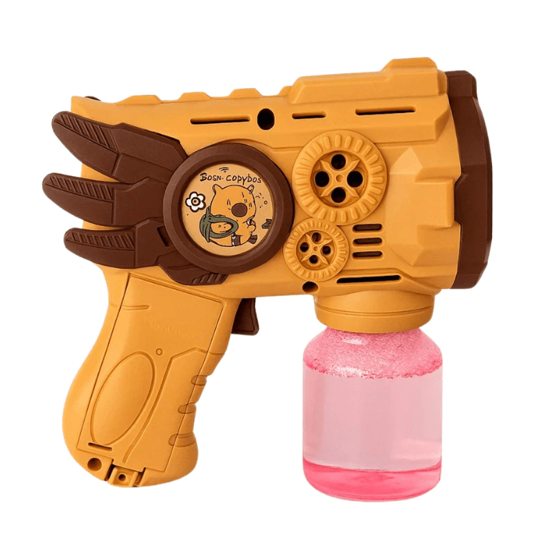 Máquina de bolhas marrom com múltiplas saídas