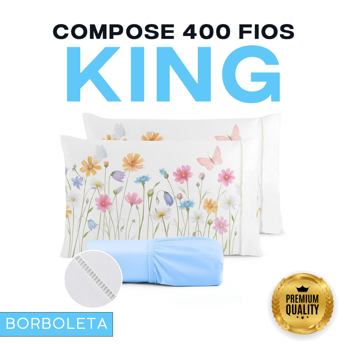 imagem do item   de lençol king 400   micropercal 3 peças – fronha estampa  