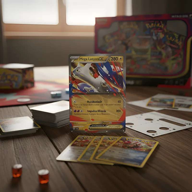 Visão geral da caixa com as 49 cartas