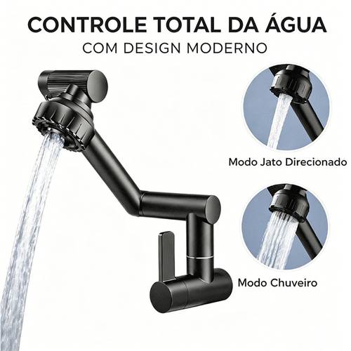 imagem do item 360 tap° torneira multifuncional giratória para cozinha e banheiro