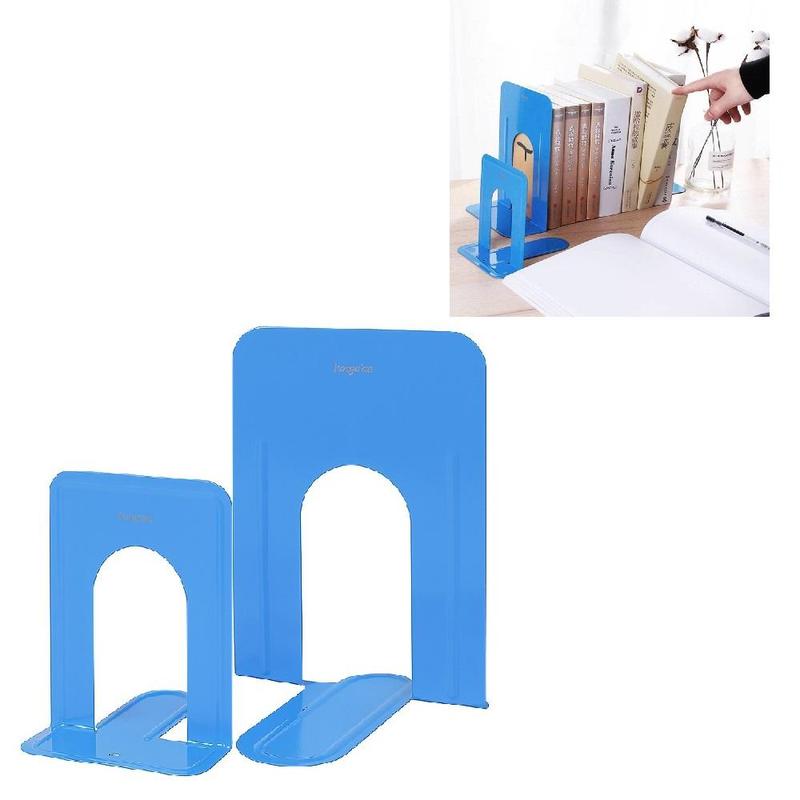 TEMU Suporte Apoio Decorativo Livros Kit 2 Unidades Organizador Documentos Cds E Dvds Azul