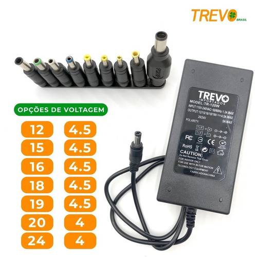 imagem do item fonte carregador universal notebook laptop computador 12v a 24 plug