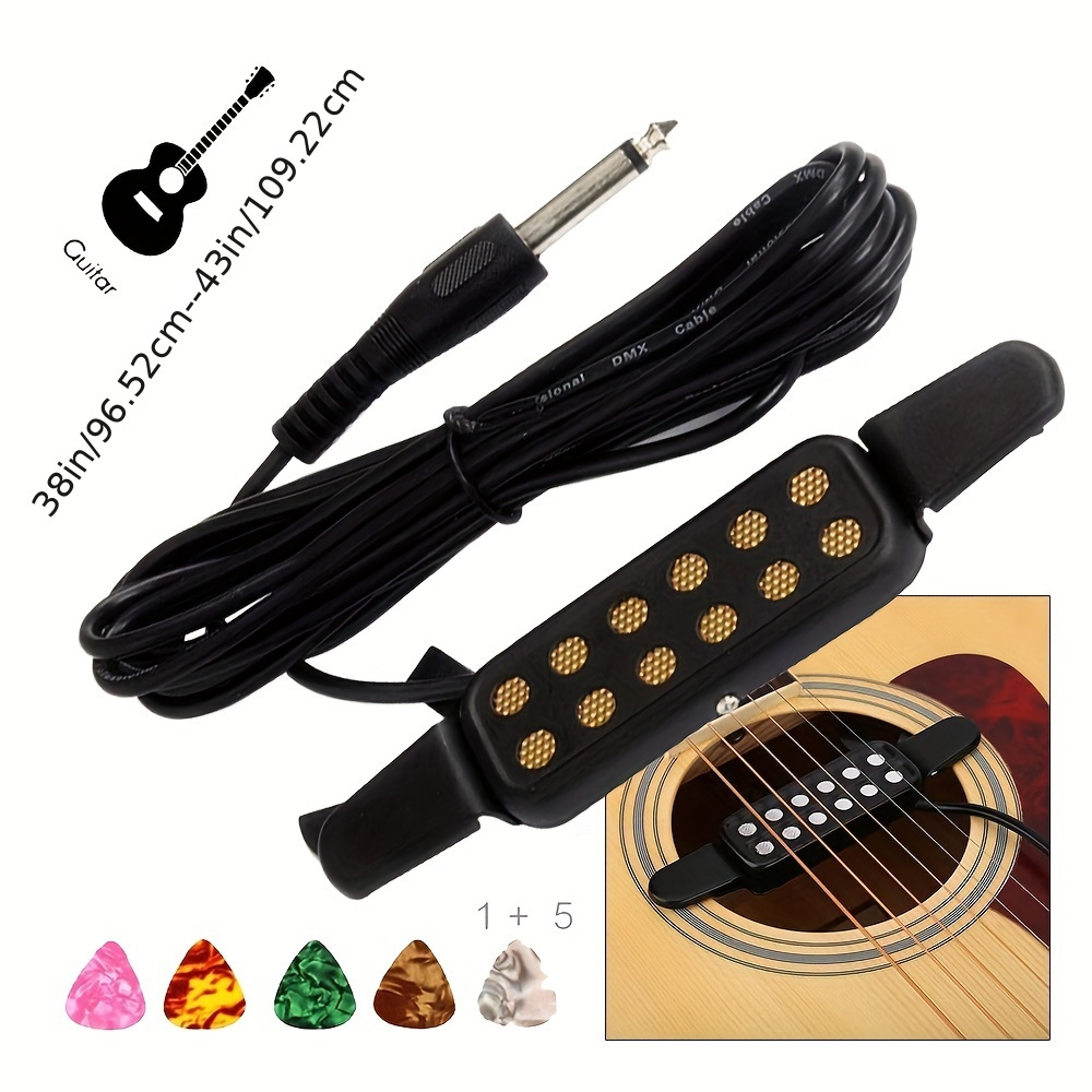 Guitar Wireless Pickup Recargable Inalámbrico Cable Sistema - Temu