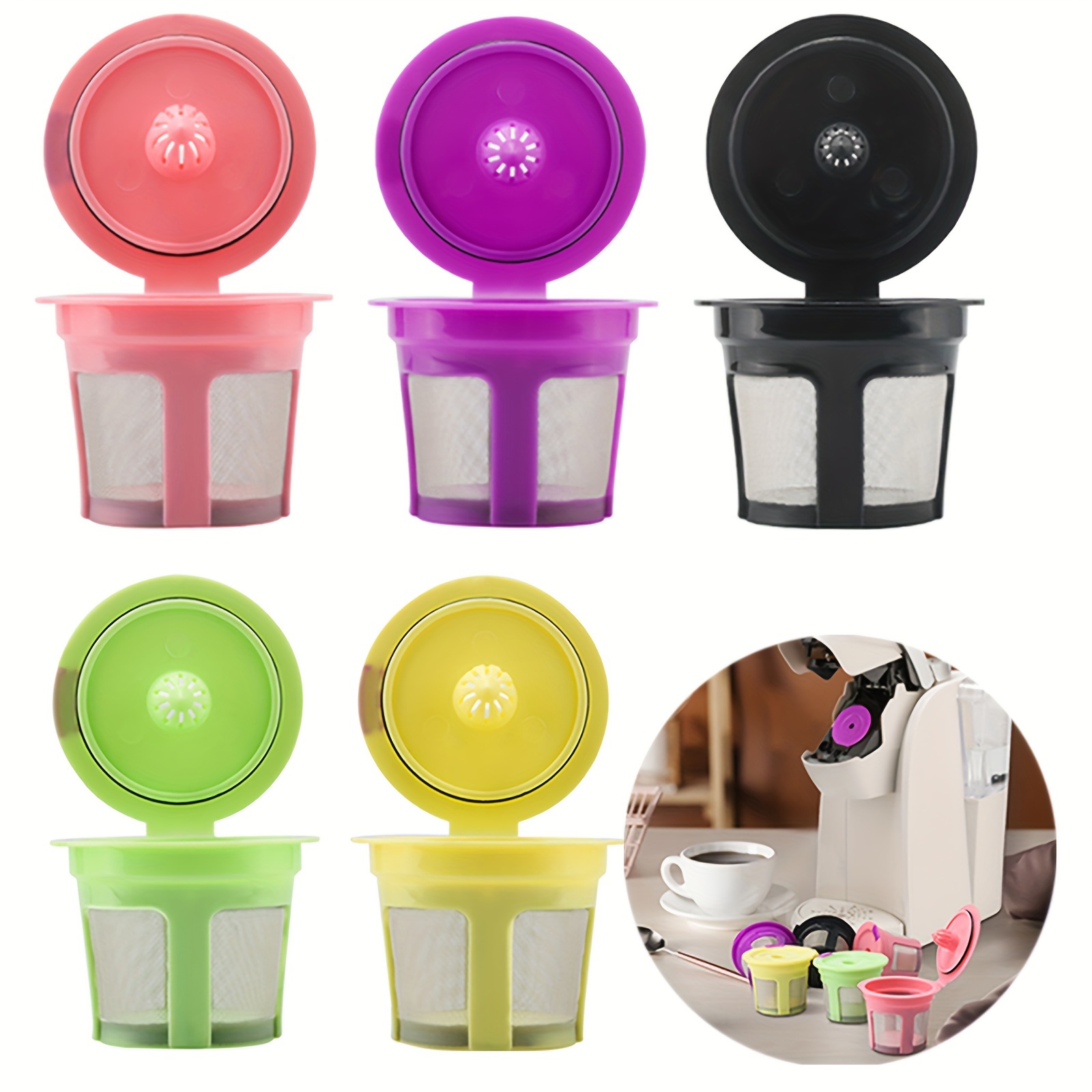 Stainless Steel Reusable K Cups Compatible With Ninja Dual Brew Coffee  Maker,upgraded K Cup Reusable Coffee Pods,permanent Reusable Coffee Filters  For Ninja Cfp201 Cfp 300 Cfp301 Cfp305 Cfp400 - Temu Philippines