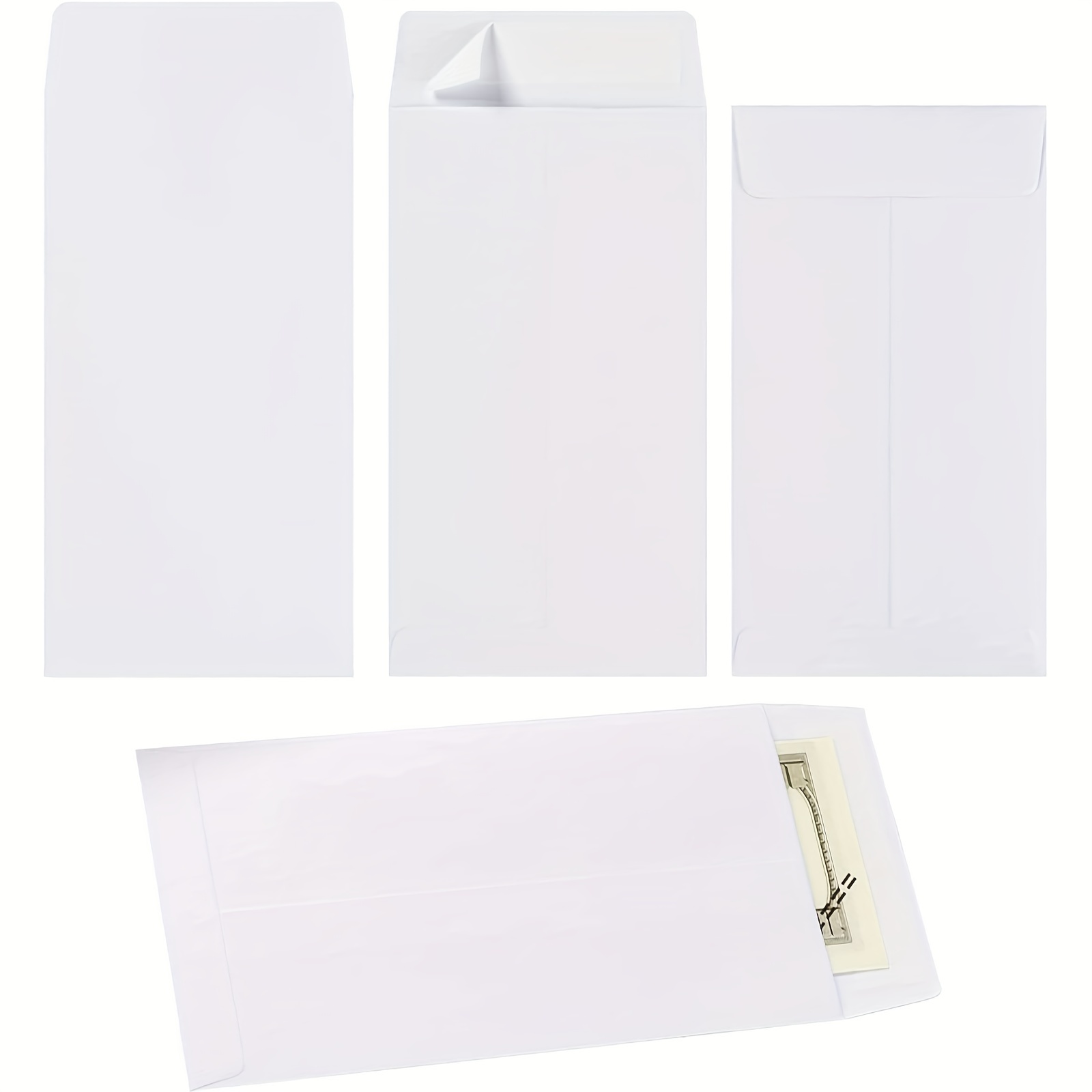 1 200 Piece Coin Envelopes 2.25 X 3.5 with Gummed Flap, Small