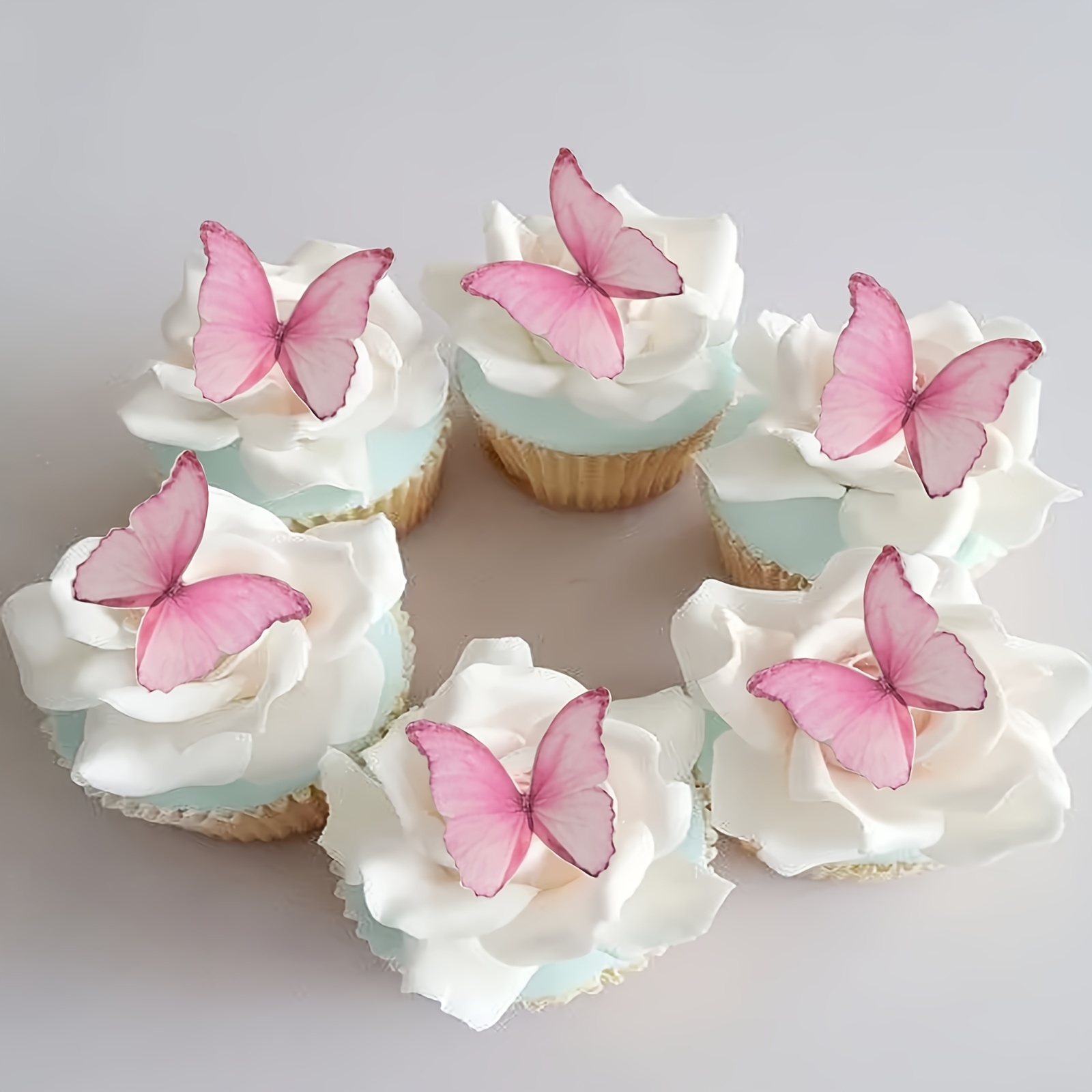 10 pçs decoração de bolo roxo borboletas reais pintados à mão estilo feliz  aniversário bolo toppers borboletas para o aniversário da menina -  AliExpress
