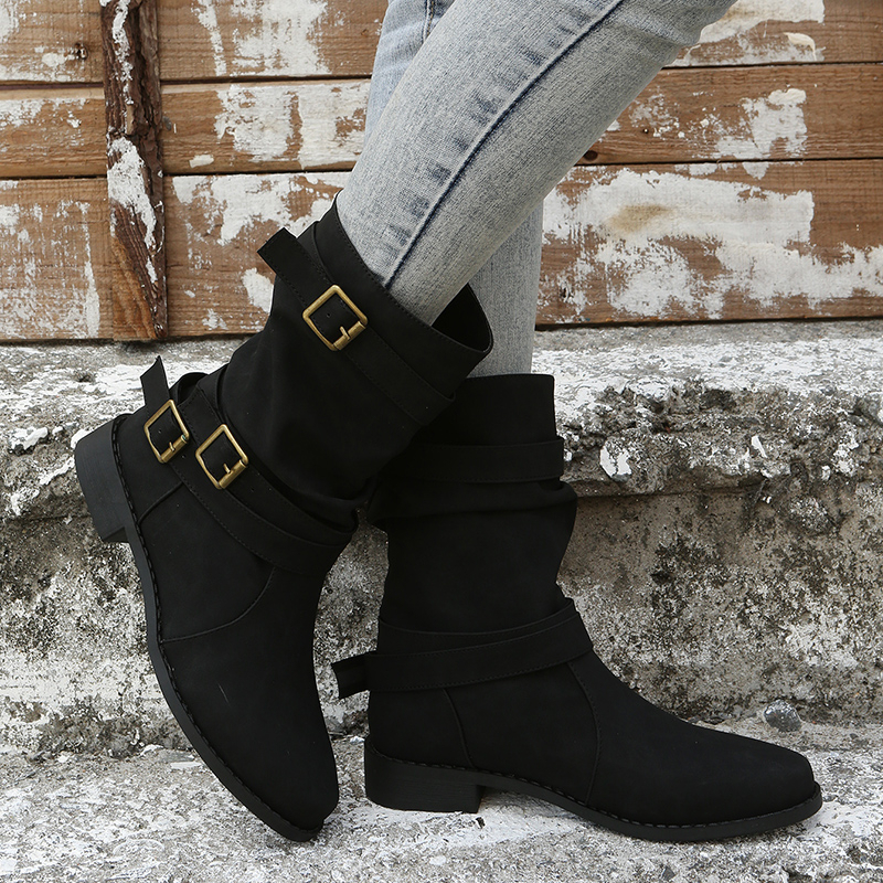 Botas De Cana Ancha Para Mujer Temu Mexico