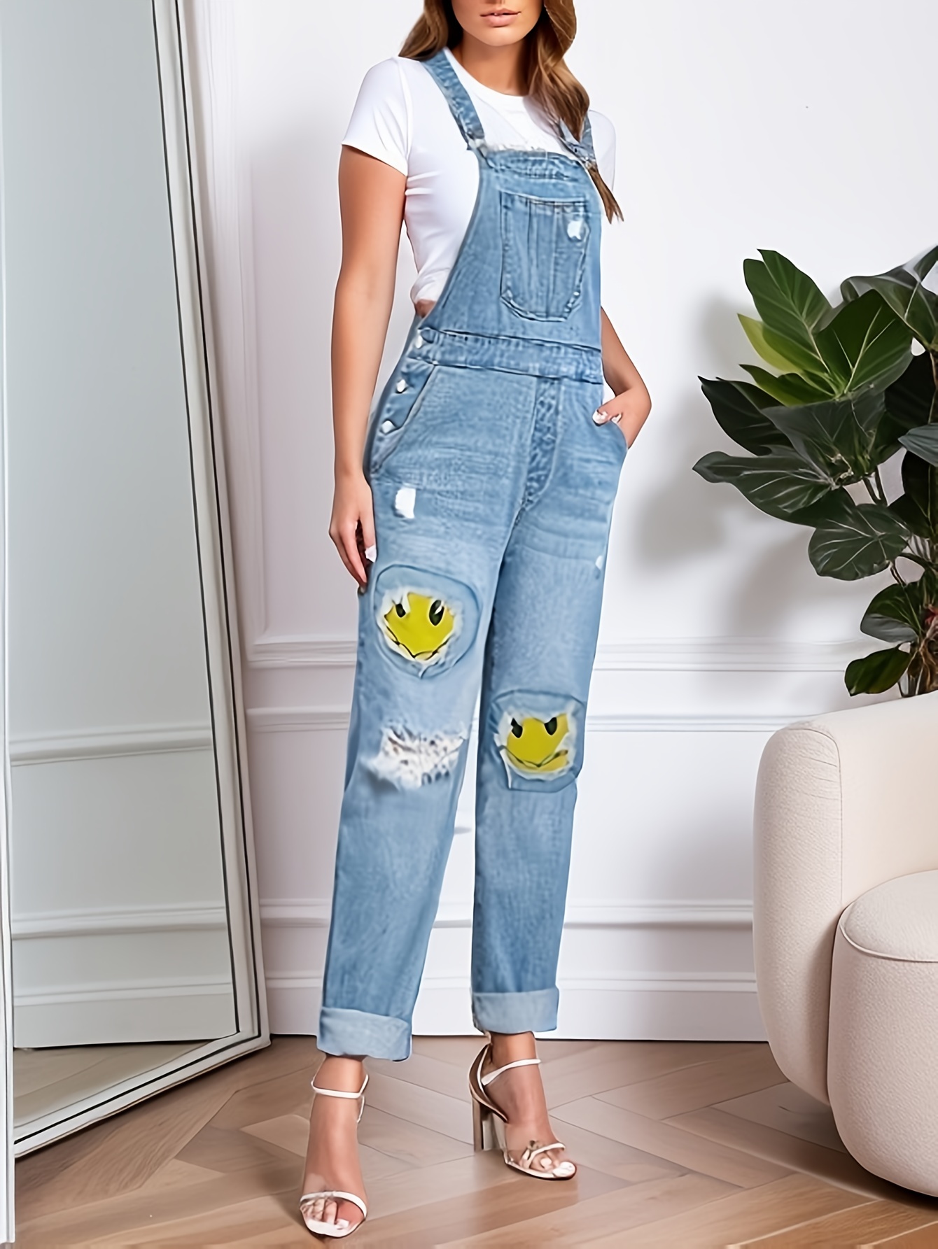 Ripped Overalls - Temu