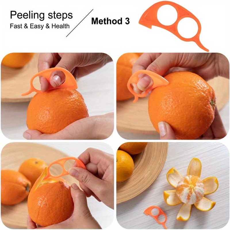 6PCS Orange Peeler Orange Peeler Tool Plastic Lemon Citrus Peeler Easy Open