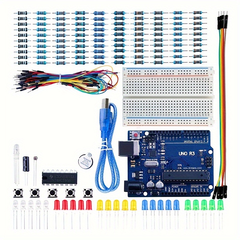 electronic universal parts kit breadboard led