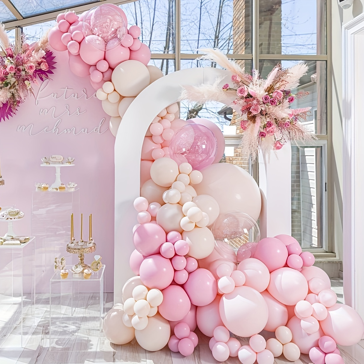 Decoraciones de baby shower de jardín de mariposas para niñas: 110 piezas  de globo rosa Garland Arch Kit Decoración, Baby Girl Glitter Banner Foil  Mariposas -  México