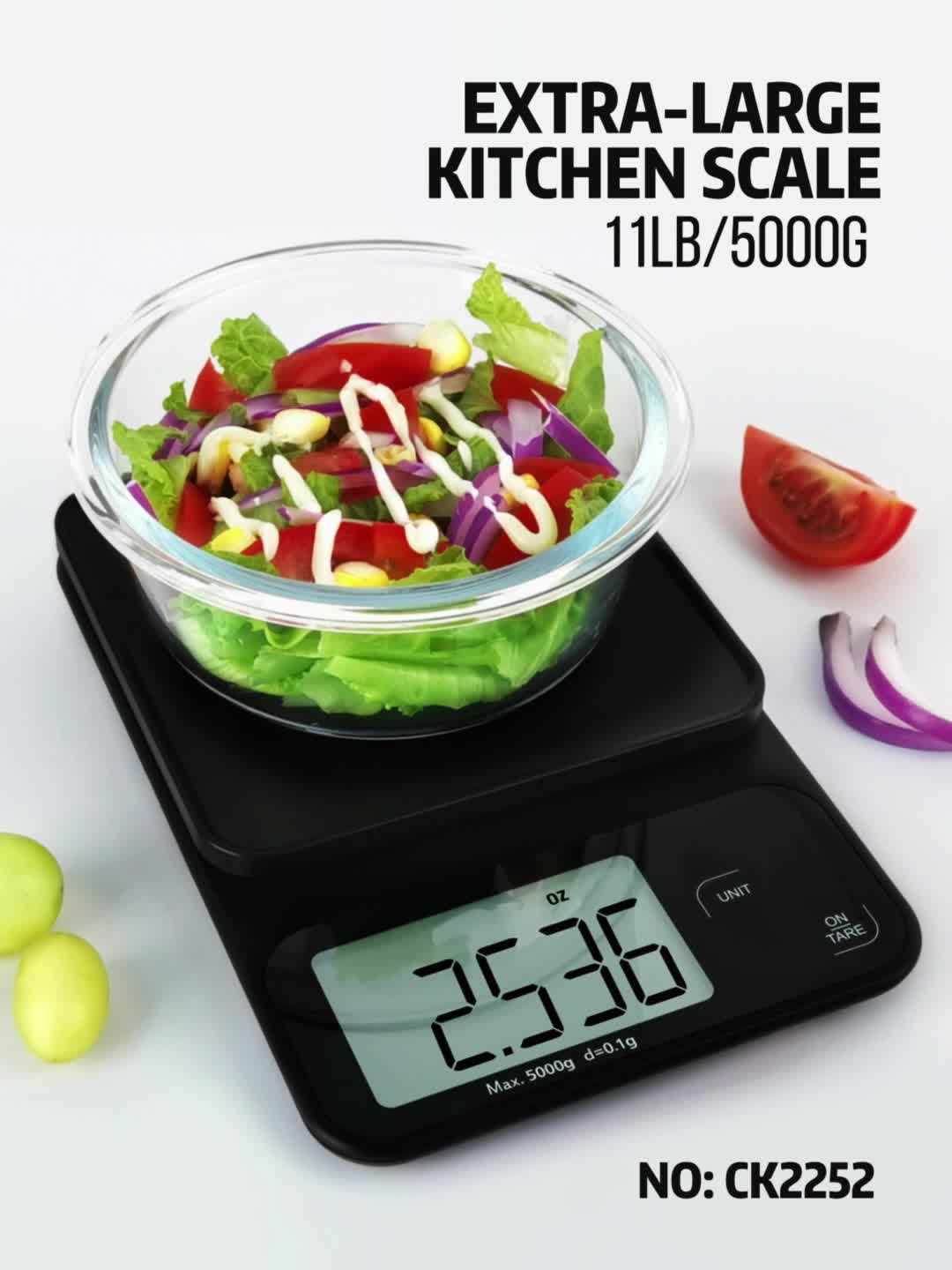 High Accuracy Digital Kitchen Food Scale 11lb/5kg with Removable
