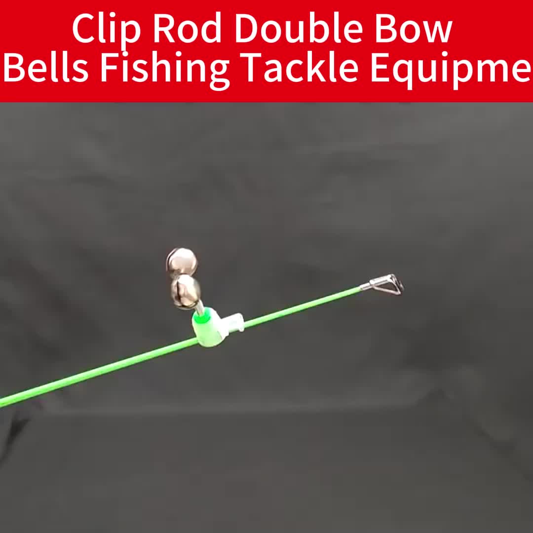 Fishing Rod Alarm Loud Dual Alert Bells Fishing Bells Clips for