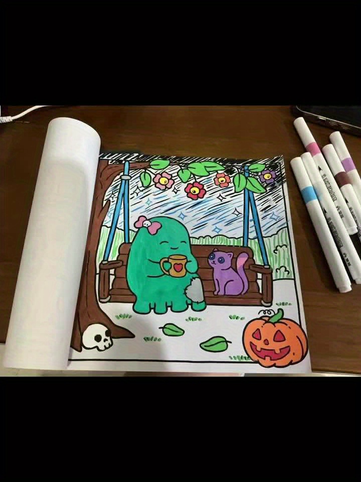 Japanese Landscape Coloring Book for Kids