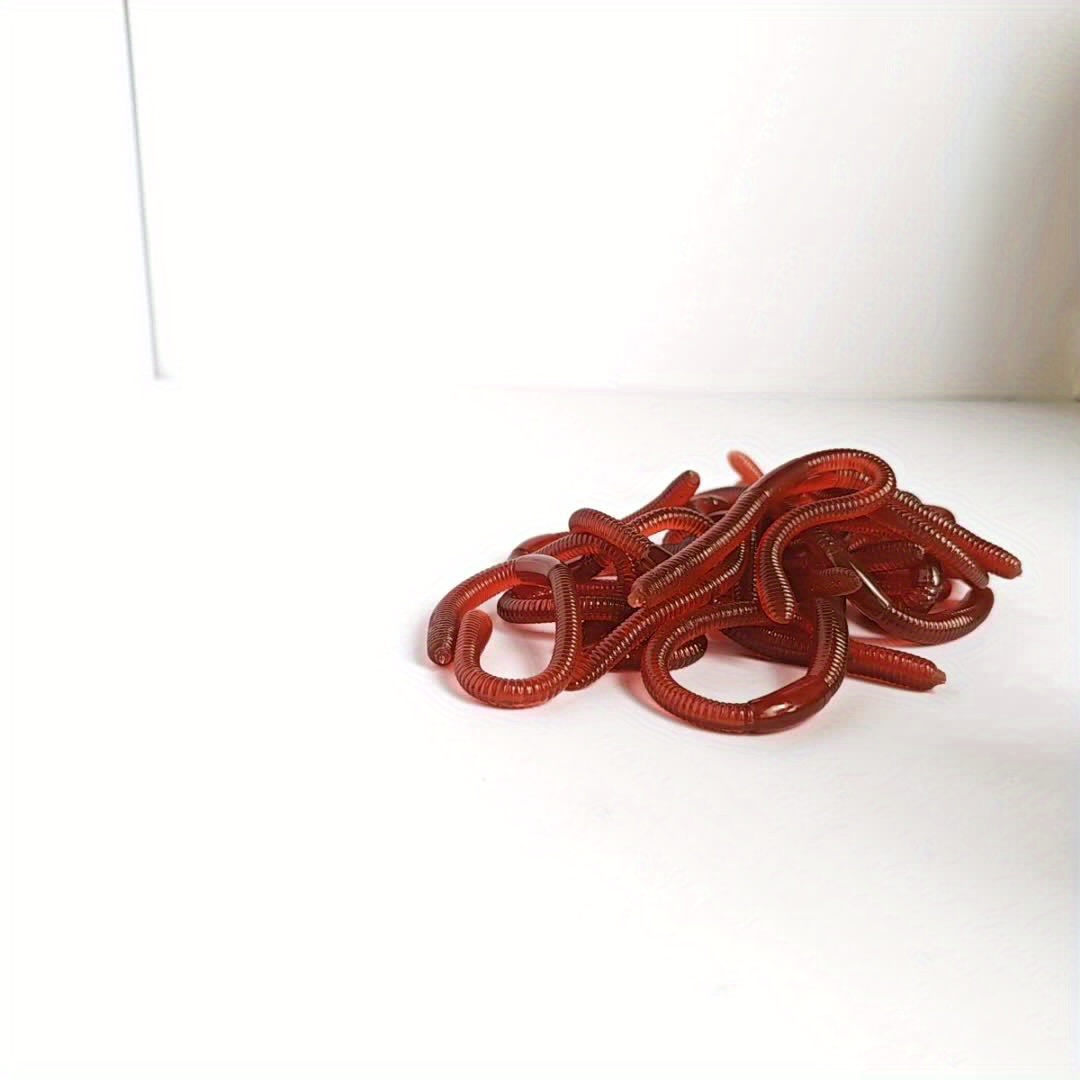 Halloween TPR Soft Rubber Insect And Mollusk Prank Realistic Worm Model Set