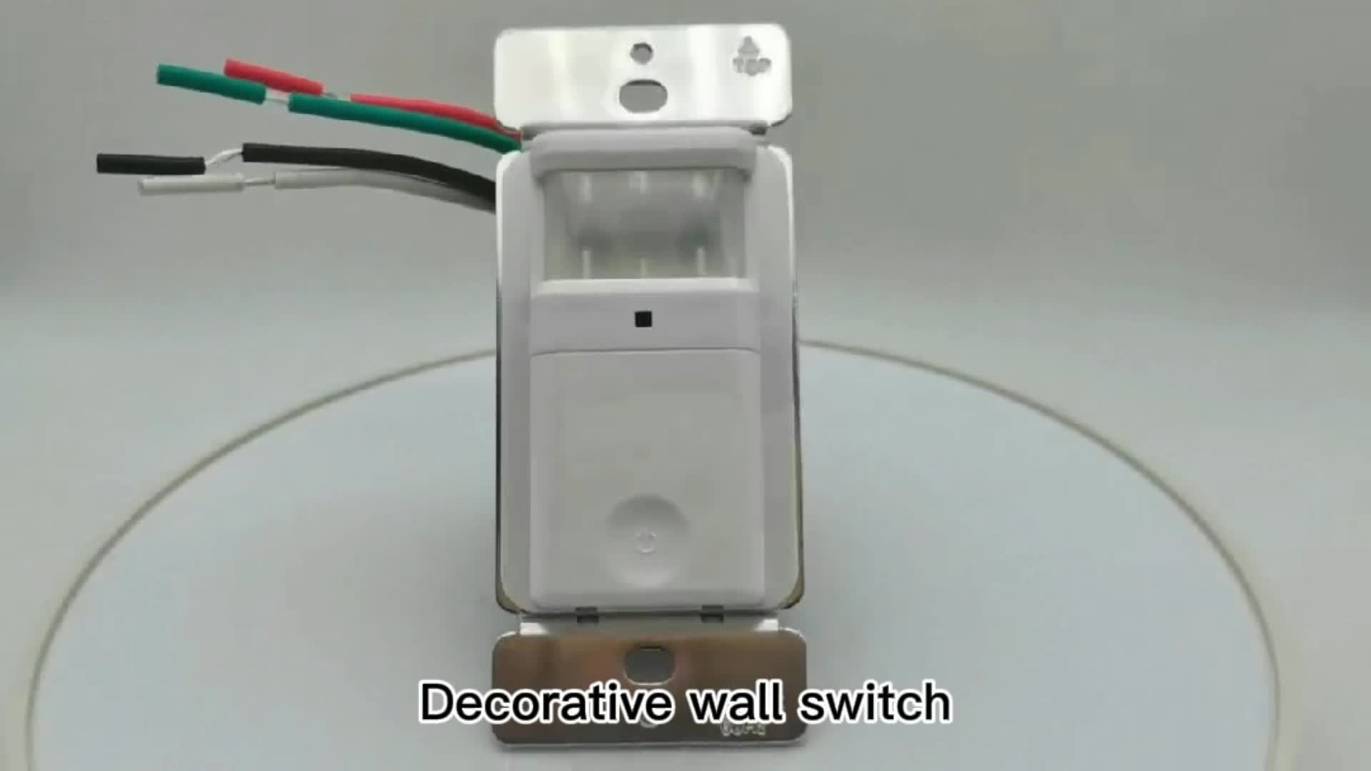 Interruptor Luz Sensor Movimiento 1 Pieza Requiere Cable - Temu