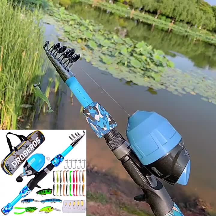 Magreel Kids Fishing Pole, Portable Telescopic Fishing Rod and Reel Combos  Full Fish Tackle Kit with Fishing Line, Fishing Gears for Boys, Girls,  Beginner or Youth, Spinning Combos -  Canada