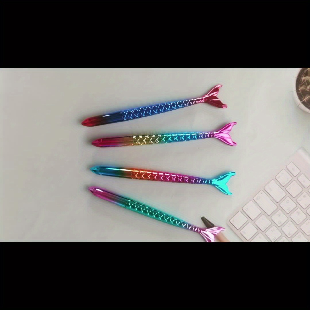4 colors Metallic mermaid gel pen /cute gel Pen/Modern Calligraphy /Di –  DokkiDesign