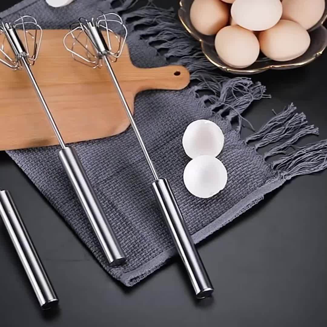 Hand-Push Egg Beater for Home Mixing and Blending