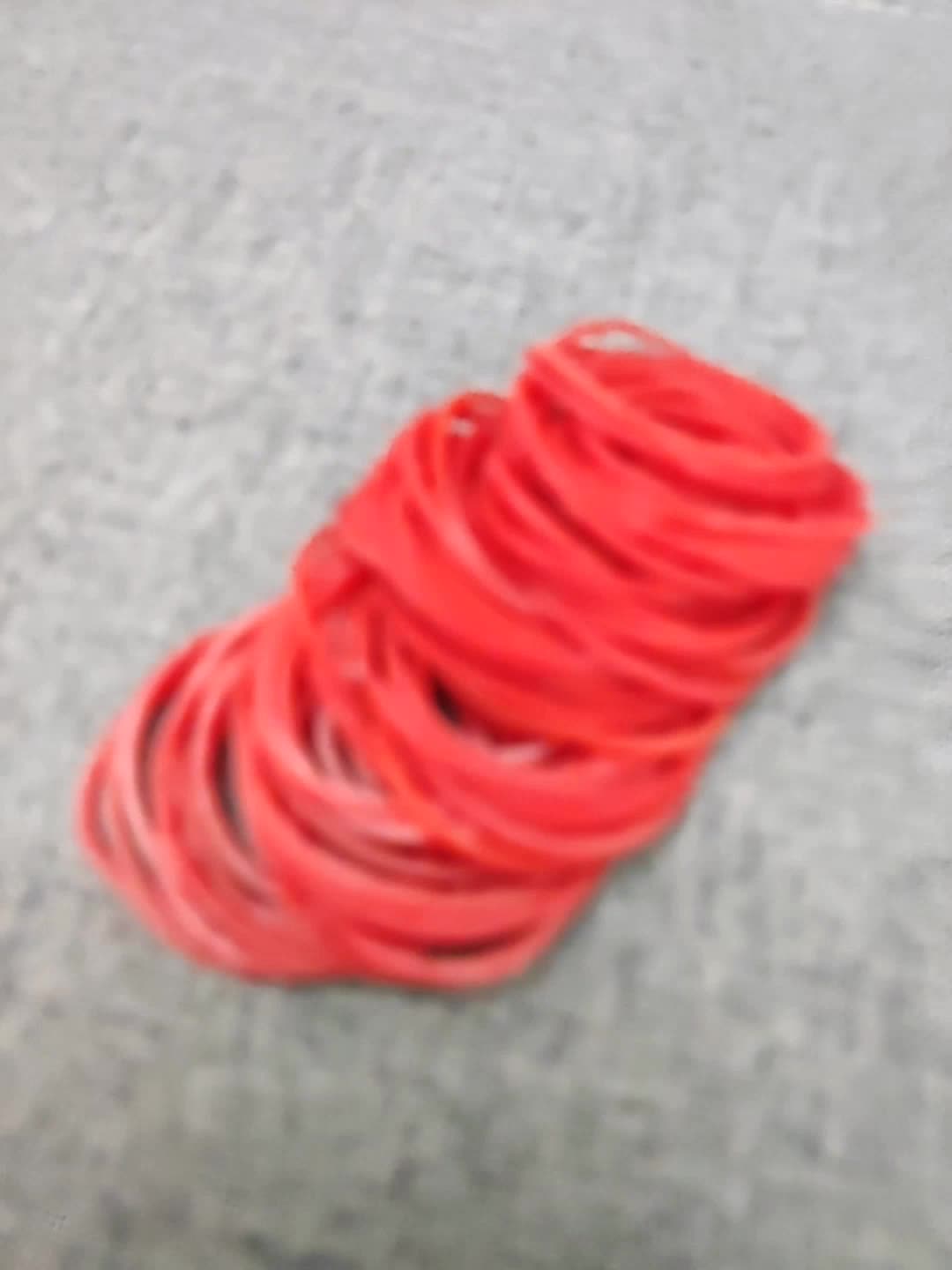 Red Elastic Band 14ct 5mm Assorted Color #HEB12