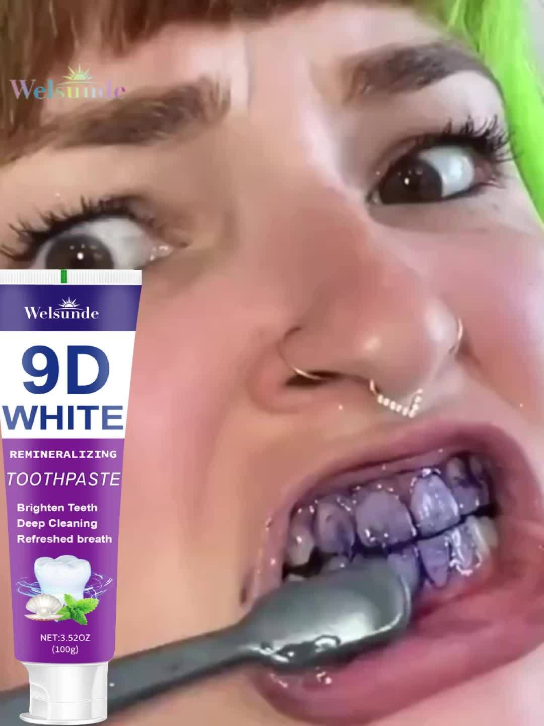 9D White Remineralizing Hydroxyapatite Purple Toothpaste - Effect Deep Cleaning, Fresh Breath, Ideal for Oral Health & Hygiene, Perfect for Daily Use, Great Gift for Women & Men, Teeth Products | Hydroxyapatite Toothpaste 12 9D White Remineralizing Hydroxyapatite Purple Toothpaste - Effect Deep Cleaning, Fresh Breath, Ideal for Oral Health & Hygiene, Perfect for Daily Use, Great Gift for Women & Men, Teeth Products | Hydroxyapatite Toothpaste - Image 12