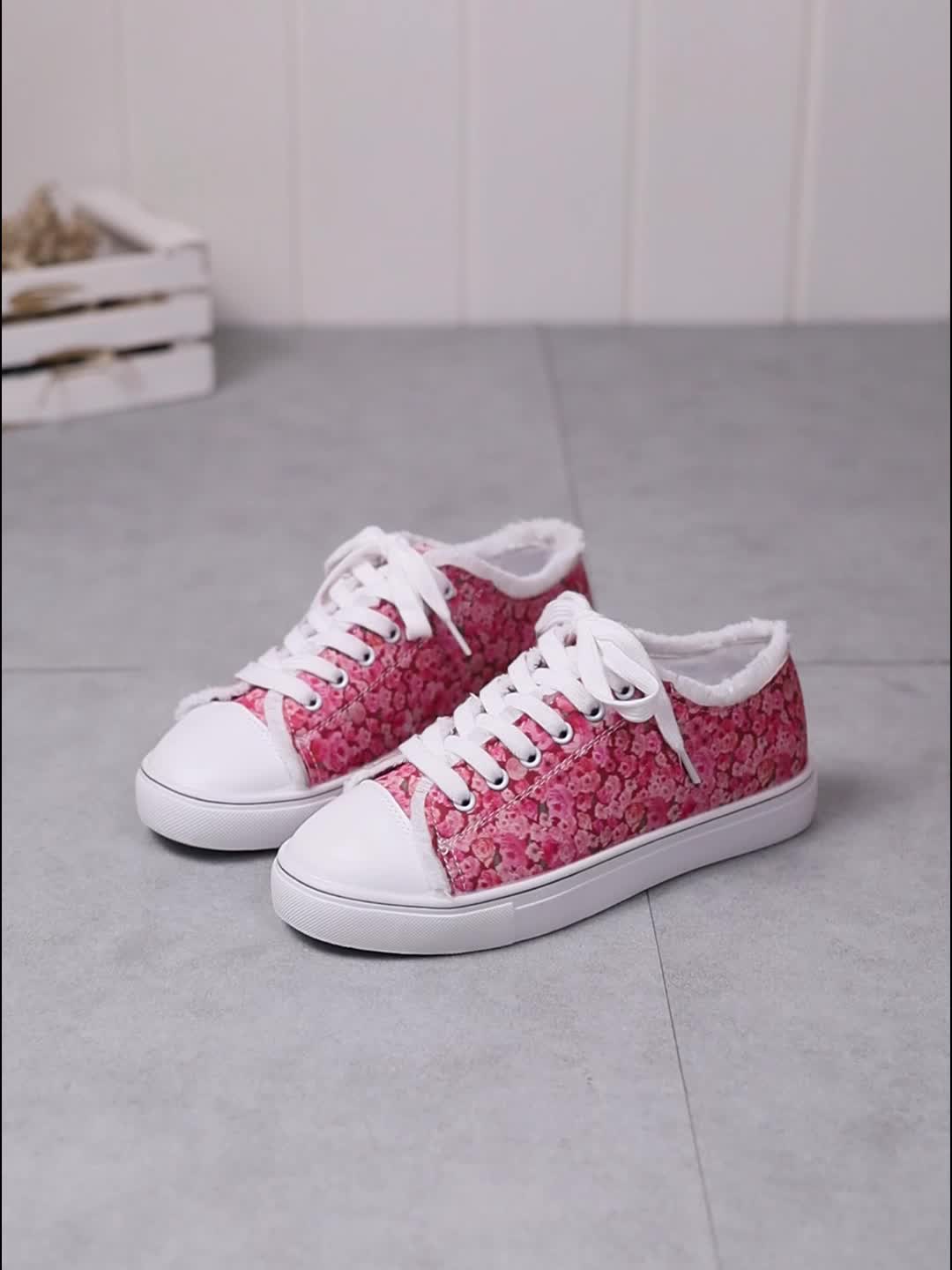 Louis Vuitton Flower Pattern Multicolor Low Top Shoes - Tagotee