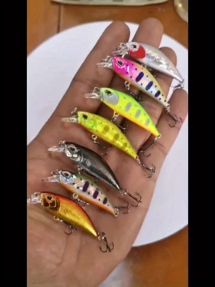 Dissecting Squid3.5g Grasshopper Minnow Lure - 10# Hook, 3d Eyes