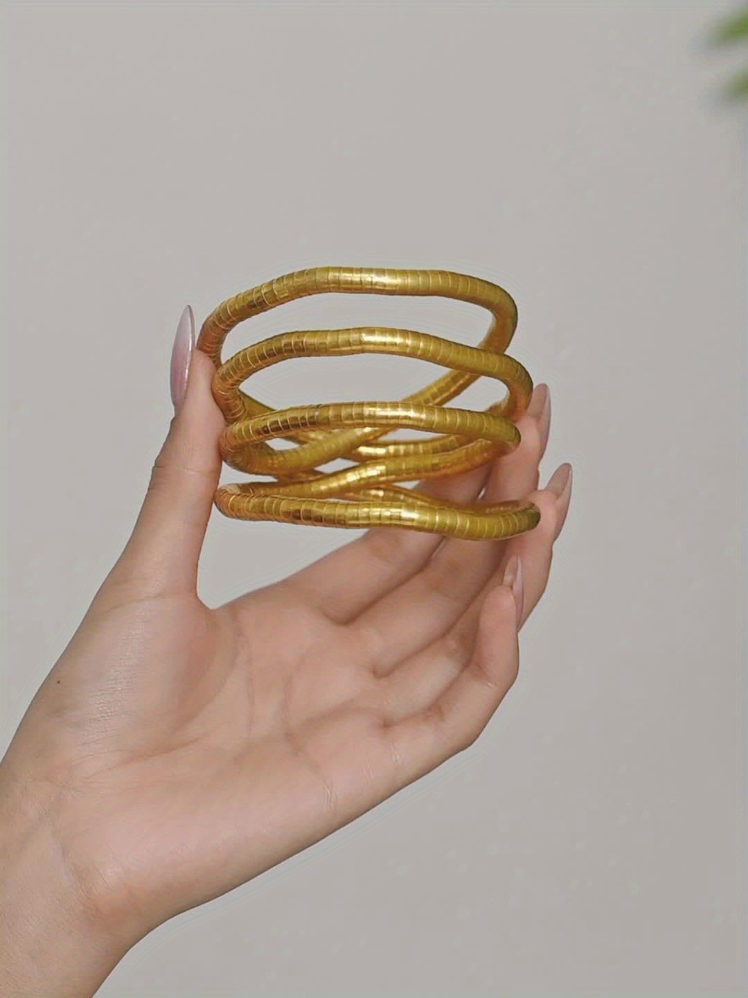 Layered Geometric Long Necklace for Women