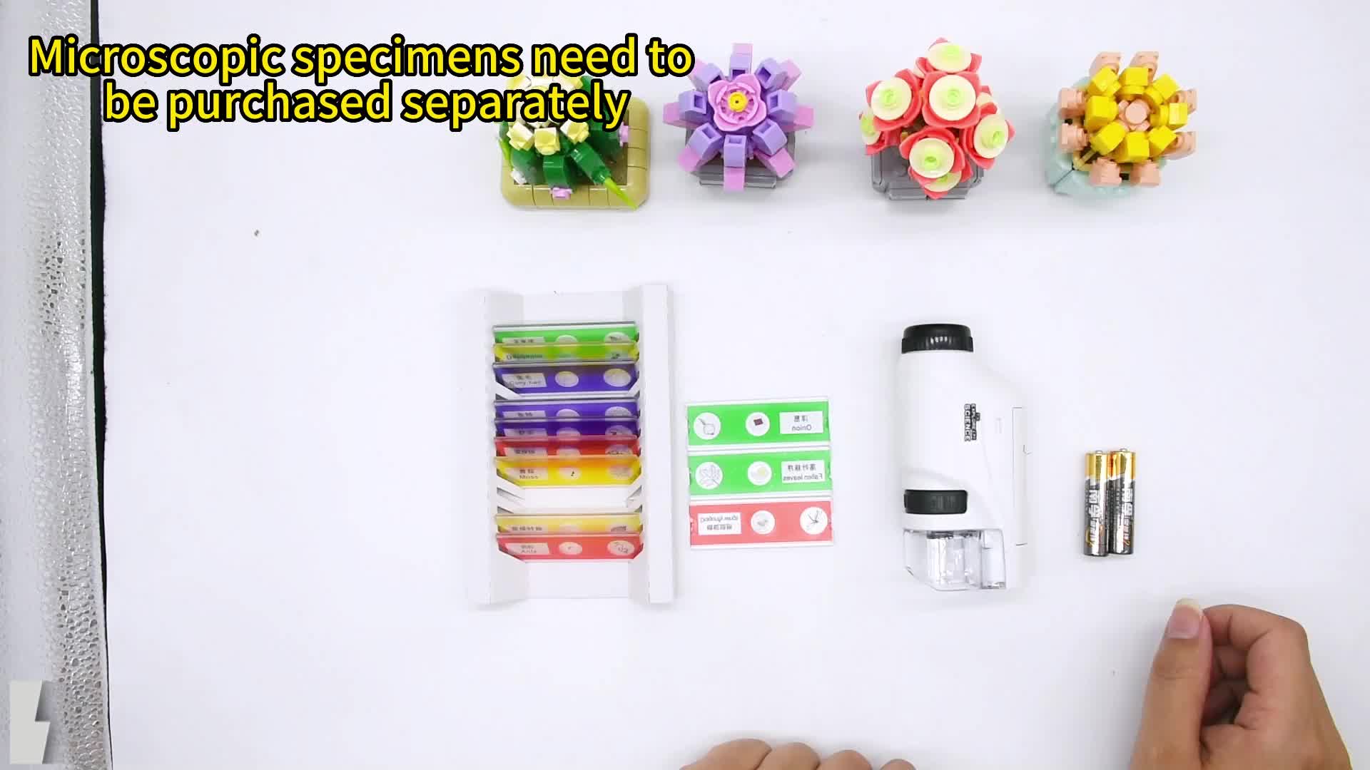 Microscope de poche pour enfants Stem Scope Microscope portable 60-120x  Mini Stemscope avec Led Light Nature Exploration Cadeau pour